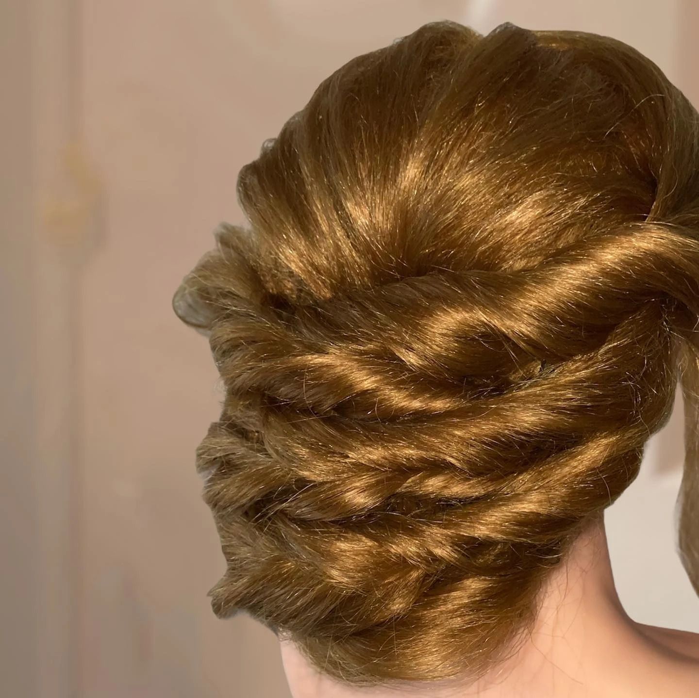 Elegant event hair styling