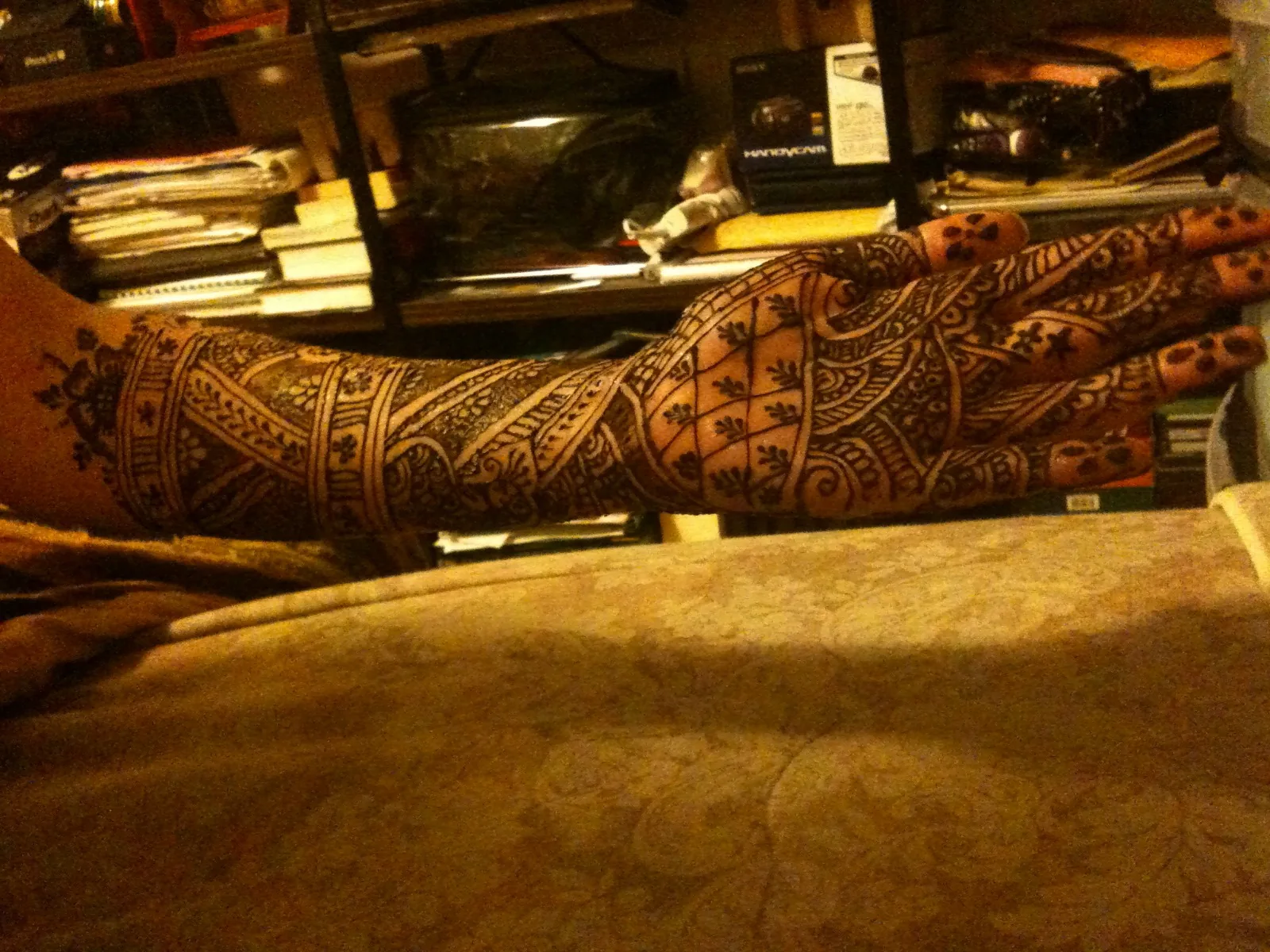 Traditional henna pattern